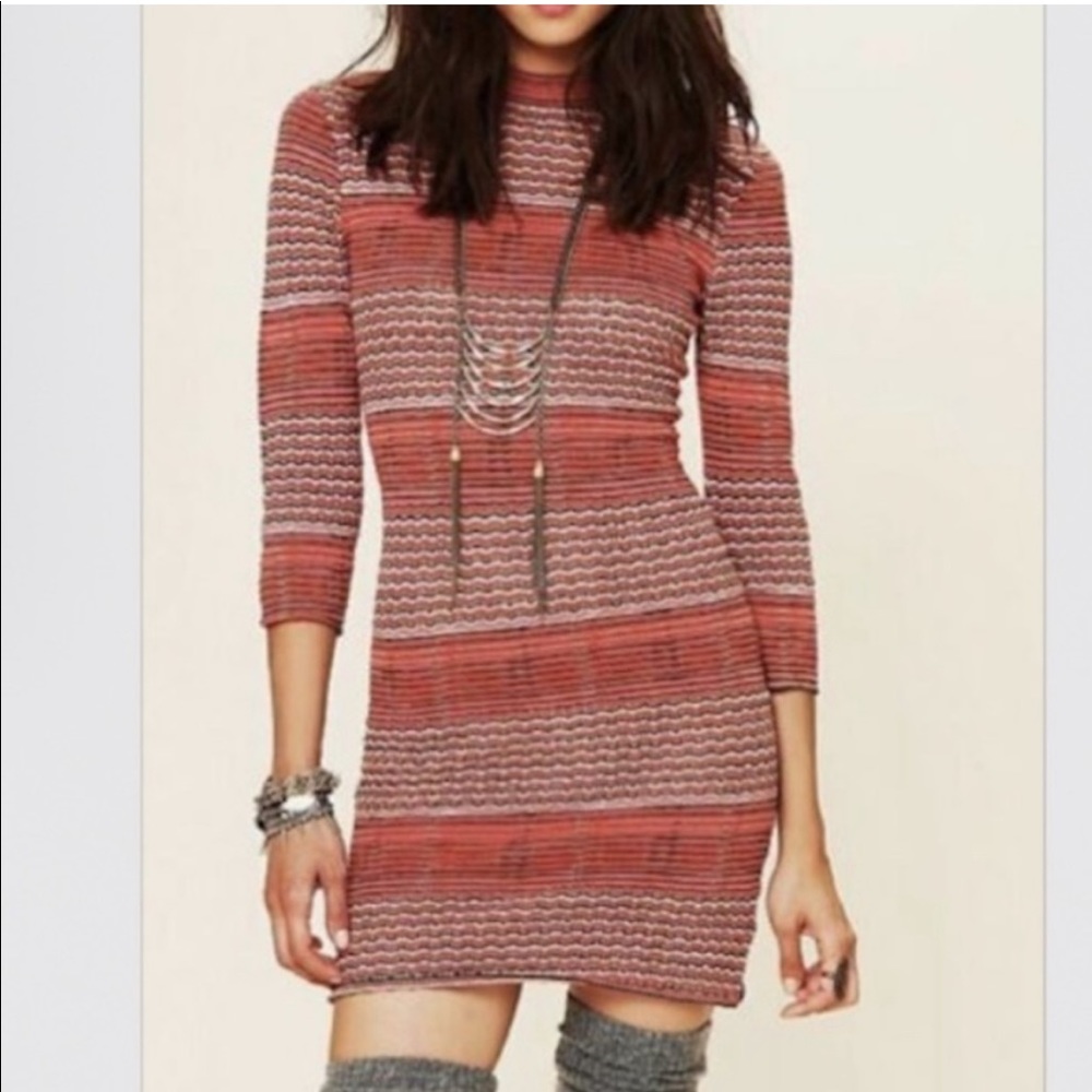 Free People Mid-Sleeve Dress